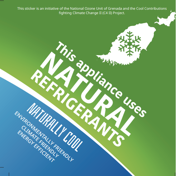 Label for appliances with natural refrigerants