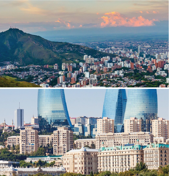 Cali in Colombia and Baku in Azerbaijan