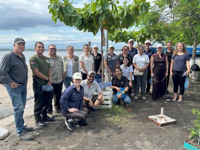Participantes de la gira de campo a Puntarenas