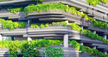 Edificio con plantas