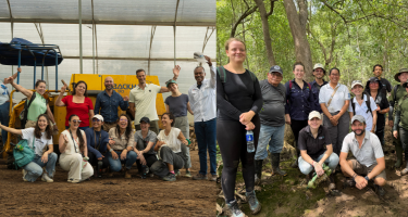 Group photos of people joining field trips during the 2025 IKI Workshop