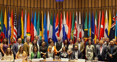 Foto grupal de representantes de Gobiernos RIOCC y miembros de CEPAL y Energeia Network