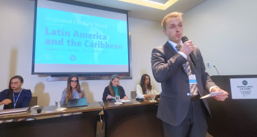 Benjamin Schaefer, Coordinador Regional del Proyecto NDC Action, en la LACCW