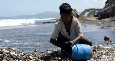 Mujer en la playa